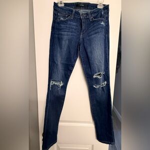 Joe's Jeans Dark Blue Ripped The Skinny Jeans size 28
